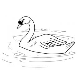 着色页: 鹅 (动物) #11697 - 免费可打印着色页