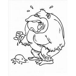 着色页: 大猩猩 (动物) #7508 - 免费可打印着色页