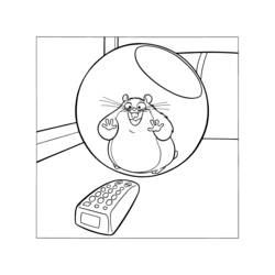 着色页: 仓鼠 (动物) #8104 - 免费可打印着色页