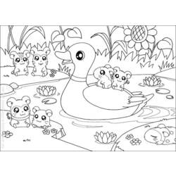 着色页: 仓鼠 (动物) #8109 - 免费可打印着色页