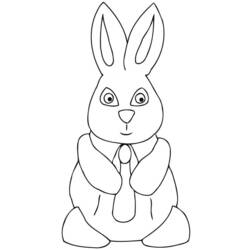 着色页: 野兔 (动物) #10086 - 免费可打印着色页