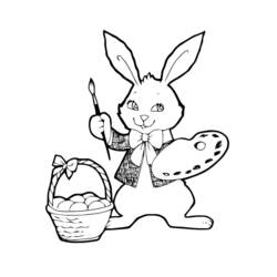 着色页: 野兔 (动物) #10094 - 免费可打印着色页