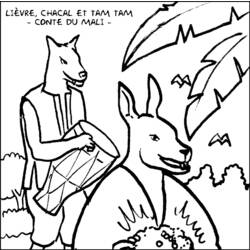 着色页: 野兔 (动物) #10105 - 免费可打印着色页