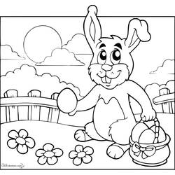 着色页: 野兔 (动物) #10108 - 免费可打印着色页