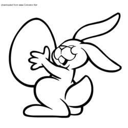 着色页: 野兔 (动物) #10118 - 免费可打印着色页