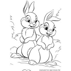 着色页: 野兔 (动物) #10129 - 免费可打印着色页