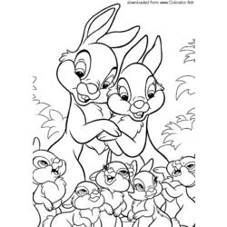 着色页: 野兔 (动物) #10132 - 免费可打印着色页