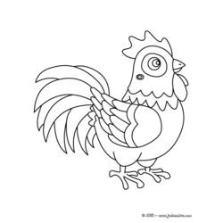 着色页: 母鸡 (动物) #17479 - 免费可打印着色页
