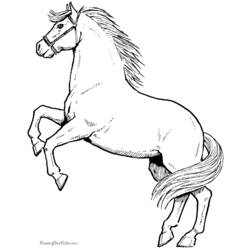 着色页: 马 (动物) #2164 - 免费可打印着色页