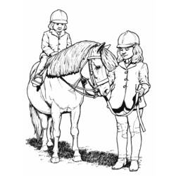 着色页: 马 (动物) #2177 - 免费可打印着色页