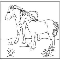 着色页: 马 (动物) #2238 - 免费可打印着色页