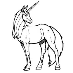着色页: 马 (动物) #2239 - 免费可打印着色页