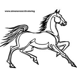 着色页: 马 (动物) #2265 - 免费可打印着色页