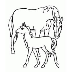 着色页: 马 (动物) #2290 - 免费可打印着色页