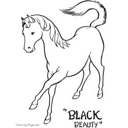 着色页: 马 (动物) #2293 - 免费可打印着色页
