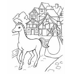 着色页: 马 (动物) #2320 - 免费可打印着色页