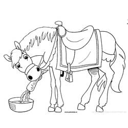 着色页: 马 (动物) #2347 - 免费可打印着色页