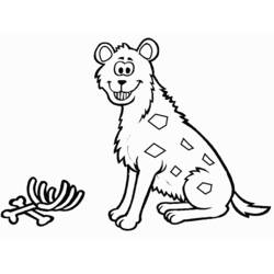 着色页: 鬣狗 (动物) #19636 - 免费可打印着色页