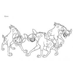 着色页: 鬣狗 (动物) #19649 - 免费可打印着色页