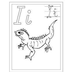 着色页: 鬣蜥 (动物) #8933 - 免费可打印着色页