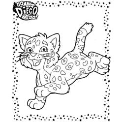 着色页: 捷豹 (动物) #9004 - 免费可打印着色页