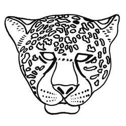 着色页: 捷豹 (动物) #9011 - 免费可打印着色页