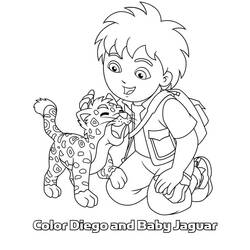 着色页: 捷豹 (动物) #9043 - 免费可打印着色页
