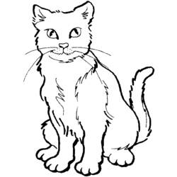 着色页: 小猫 (动物) #18056 - 免费可打印着色页