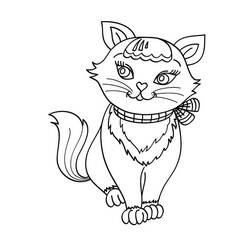 着色页: 小猫 (动物) #18074 - 免费可打印着色页