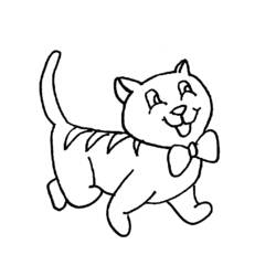 着色页: 小猫 (动物) #18103 - 免费可打印着色页