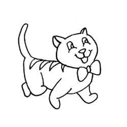 着色页: 小猫 (动物) #18119 - 免费可打印着色页