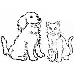 着色页: 小猫 (动物) #18152 - 免费可打印着色页