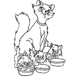 着色页: 小猫 (动物) #18184 - 免费可打印着色页