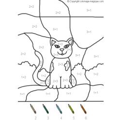 着色页: 小猫 (动物) #18212 - 免费可打印着色页