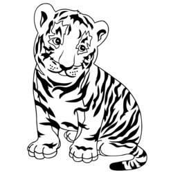 着色页: 豹 (动物) #9767 - 免费可打印着色页