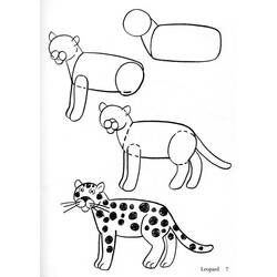着色页: 豹 (动物) #9779 - 免费可打印着色页