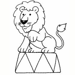 着色页: 狮子 (动物) #10246 - 免费可打印着色页