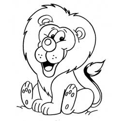 着色页: 狮子 (动物) #10253 - 免费可打印着色页