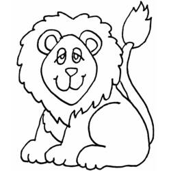 着色页: 狮子 (动物) #10265 - 免费可打印着色页