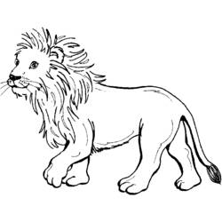 着色页: 狮子 (动物) #10267 - 免费可打印着色页