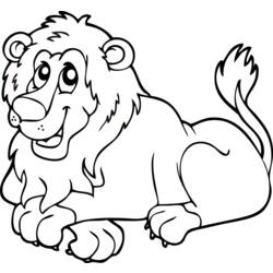 着色页: 狮子 (动物) #10268 - 免费可打印着色页