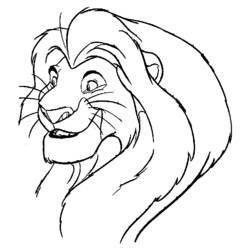 着色页: 狮子 (动物) #10275 - 免费可打印着色页
