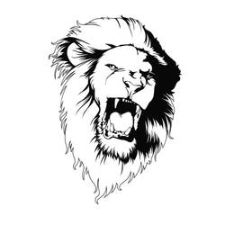 着色页: 狮子 (动物) #10278 - 免费可打印着色页