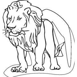 着色页: 狮子 (动物) #10279 - 免费可打印着色页