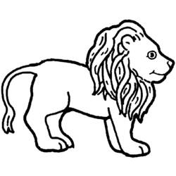 着色页: 狮子 (动物) #10288 - 免费可打印着色页