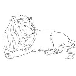 着色页: 狮子 (动物) #10299 - 免费可打印着色页
