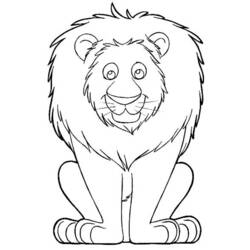 着色页: 狮子 (动物) #10313 - 免费可打印着色页
