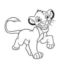 着色页: 狮子 (动物) #10314 - 免费可打印着色页