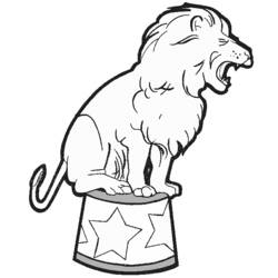 着色页: 狮子 (动物) #10320 - 免费可打印着色页