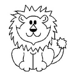 着色页: 狮子 (动物) #10324 - 免费可打印着色页